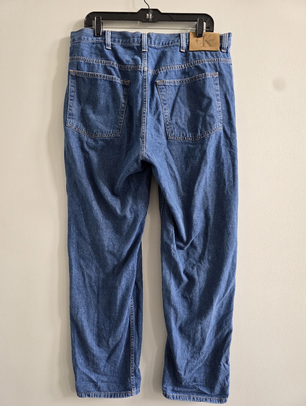 Calvin Klein Jeans Easy Fit Dark Wash Denim 36x30 Mens - Picture 4 of 6